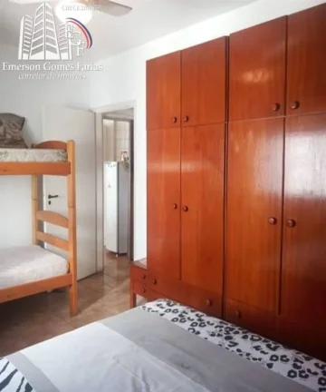 Imagem EXcelente apartamento de 1 dormitório todo mobiliado com vista mar em São Vicente.