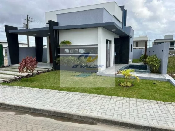 Imagem Vendo Casa, em Condomínio Fechado, com 100 m², área gourmet, piscina e 2 vagas