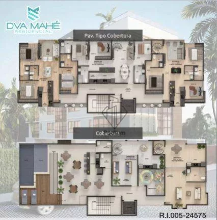 Imagem Apartamentos com excelente localização a 305m da praia de Ponta de Campina/Cabedelo. -AP1498.