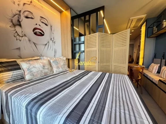 Imagem Apartamento Loft (JK)de frente , com box e infra
