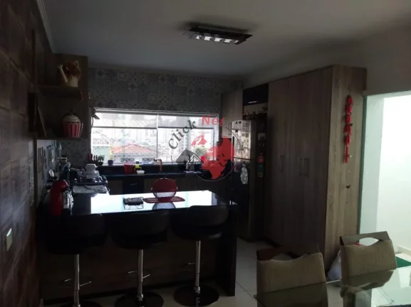 Imagem Sobrado Estudo permuta ,3 dorms 1 suíte, ampla sala de estar, jardim de inverno, 2 vagas ,bairro Jardim Stella ,Santo André