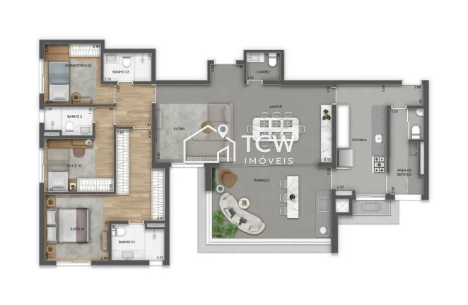 Imagem Apartamento Padrão 4 dorm
