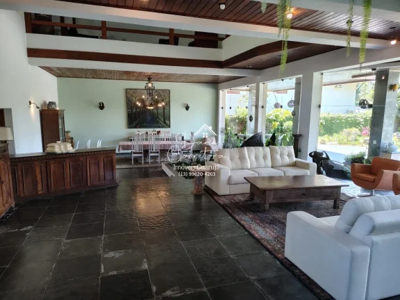 Imagem Espetacular Casa em Condomínio do Guarujá-SP - 4 Quartos, 4 Suítes, 5 Salas, 6 Vagas, 631,64m².