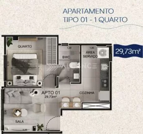 Imagem Studio - 22,91 m² - Intermares, Cabedelo/PB
