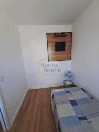 Imagem Apartamento mobiliado, 52m², 2 dormitórios, sala 2 ambientes, banheiro, área de serviço integrad...