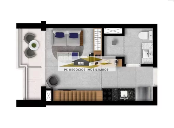 Imagem Studio para venda na Vila Clementino com 23m2