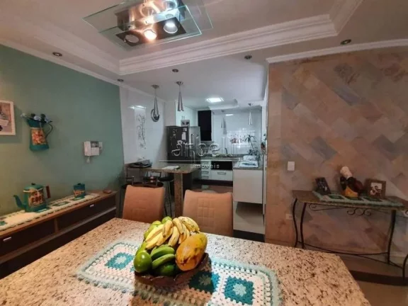 Imagem Sobrado com 170 metros quadrados de área construída, ampla sala com lareira e teto rebaixado com s...