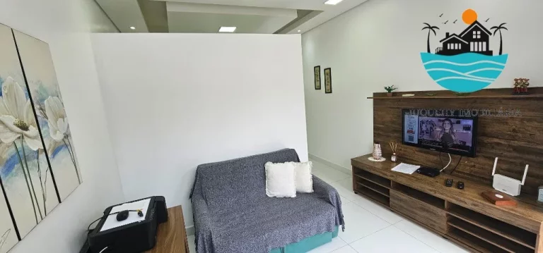 Imagem Flat a venda ou aluguel Anual em Juquehy - Piso Térreo, 1 dormitório, sala e cozinha, 1 Vaga, piscina coletiva, 50m² construída | Juquehy Imobiliária