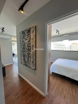 Imagem Imperdível: Apartamento à venda em São Paulo-SP, Cerqueira César 1 quarto, 1 sala, 1 banheiro, 1 vaga de garagem, 46,00 m².