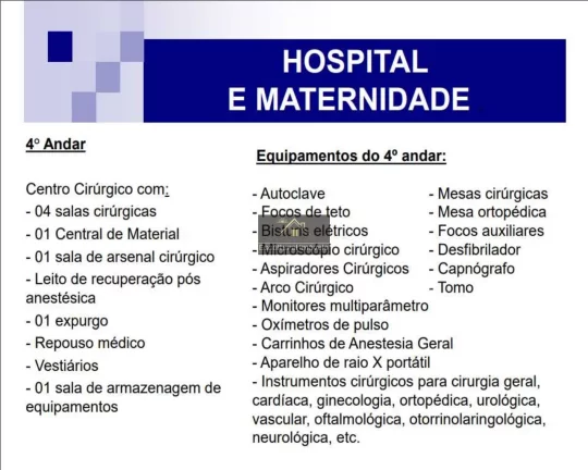 Imagem OPORTUNIDADE HOSPITAL E MATERNIDADE VENDA COM FATURAMENTO REGIÃO A.B.C 20 SALAS RECEPÇÃO VÁRIOS PONTOS DE TRABALHO E APARELHOS VER DESCRIÇÃO