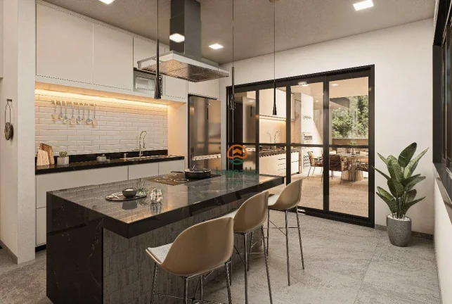 Imagem Casa com 4 dormitórios à venda, 180 m² por R$ 1.390.000,00 - Condomínio Parque dos Buritis - Lagoa Santa/MG