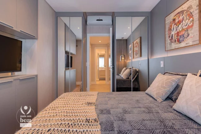 Imagem Apartamento de 95 m² com 3 quartos (1 suíte), lavabo, ampla sacada c/ churrasqueira, 2 vagas de garagem á venda por R$ 1.360.069,00 - Batel