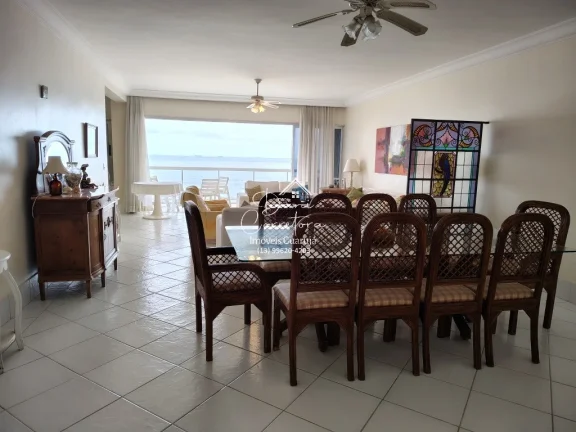 Imagem Apartamento frente mar total Guarujá-SP, Pitangueiras. 3 quartos, 2 suítes, 3 salas, 3 banheiros, 1 vaga, 240m²!