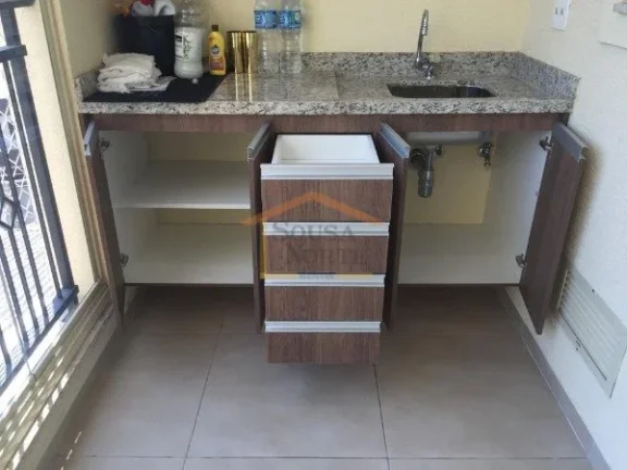 Imagem Apartamentos com 49 m², dispõe de 1 dormitório, sala com terraço gourmet, cozinha americana, ban...