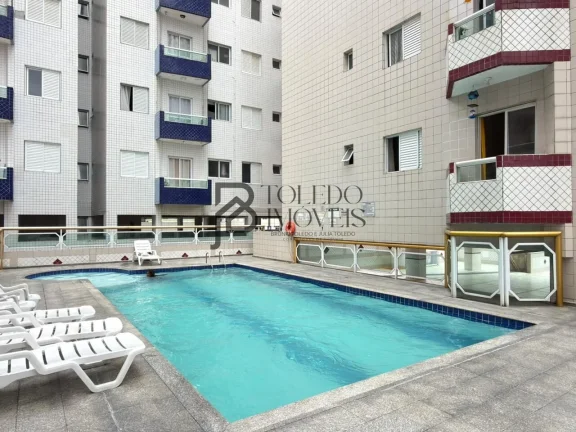 Imagem Apartamento PORTEIRA FECHADA, 01 dormitório, com sacada e 41 m² de área útil - LAZER COMPLETO - Mirim/PG
