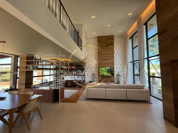 Imagem Casa Sobrado, 3 dormitórios (1 suíte), 4 vagas, Ecopark Bourbon, Caçapava.