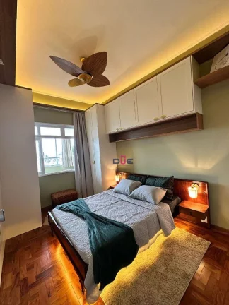 Imagem Apartamento Porteira fechada Frente Praia com 1 dormitório à venda, 67 m² por R$ 710.000 - Gonzaga - Santos/São Paulo