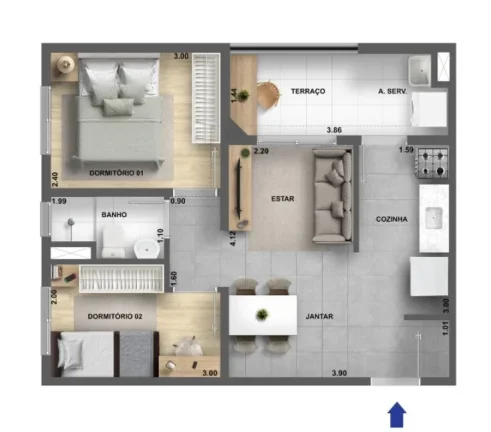 Imagem Apartamentos à venda na Zona Oeste de São Paulo com 2 dormitórios, opção de terraço, vaga e la...