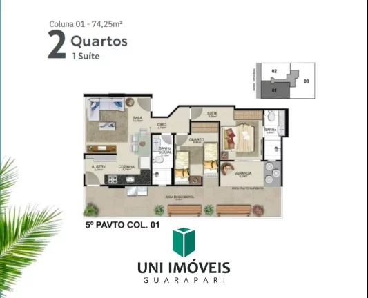 Imagem Apartamento à venda no Edifício Unique - Praia do Morro, Guarapari - Moderno e Exclusivo