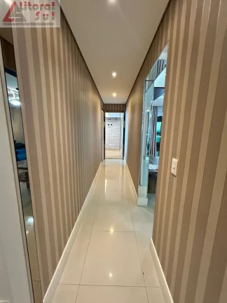 Imagem Venda de Espetacular Apartamento de Luxo com 4 Quartos na Aviação, Praia Grande-SP: 4 Suítes, 2 Salas, 4 Vagas, 194m².