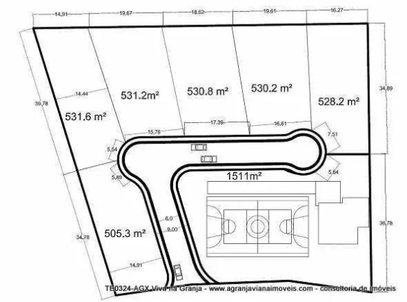 Imagem Terreno à venda, 5463 m² por R$ 6.500.000 - Granja Viana - Cotia/SP