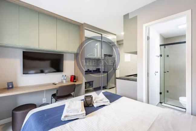 Imagem Studio à venda em Indianópolis, São Paulo-SP: mobiliado, 20,00 m². Viva com qualidade e comodidade! Agende sua visita agora!