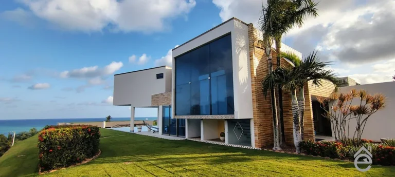 Imagem Casa alto padrão, vista mar espetacular, 1105,28m2, Condomínio Horizonte Fênix