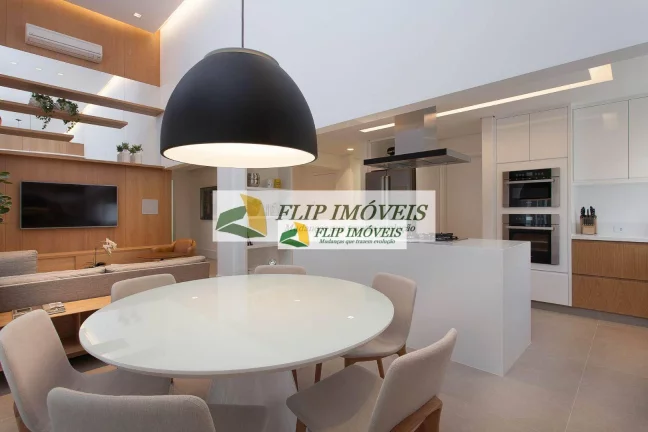 Imagem Cobertura mobilhada p venda 144 m² pé direito duplo com 3 quartos no miolo do Cambuí - Campinas - SP
