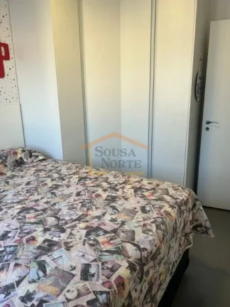 Imagem Apartamento à venda com 57 m², 2 dormitórios com armários, sacada ampla integrada à cozinha, sa...