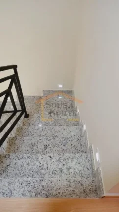Imagem Sobrado novo, 3 dormitórios, sendo 1 suíte, sala 2 ambientes, 2 sacadas, Cozinha equipada com Cook...