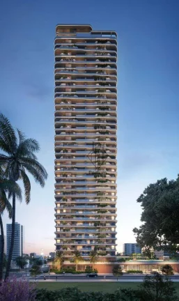 Imagem Apartamentos de ato padrão com varanda /sacada gourmet a 590m da praia de Manaíra -AP1773