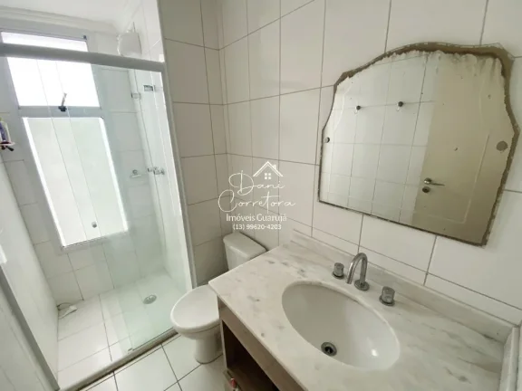 Imagem Apartamento à venda em Guarujá-SP, Vila Alzira: 3 quartos, 1 suíte, 2 salas, 2 banheiros, 2 vagas de garagem, 126m².