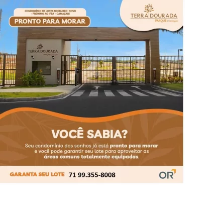 Imagem Lote em Condomínio à venda em Camaçari, Bairro Novo, 109m2