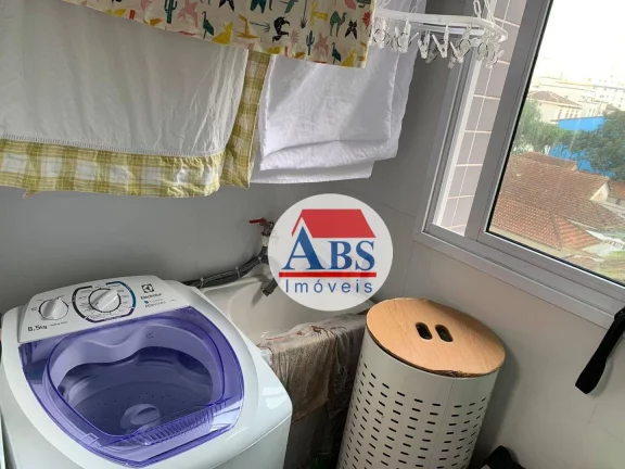 Imagem Apartamento Porteira Fechada com 1 dorm à venda, 42 m² por R$ 383.000 - Marapé - Santos/SP a três quadras da praia