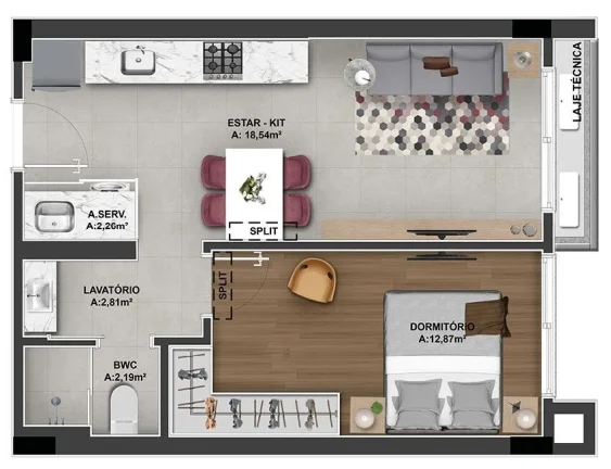 Imagem Apartamento 2 Dormitórios para venda em Florianópolis - SC