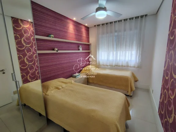 Imagem Apartamento de 3 quartos e 2 vagas na Vila Alzira, Guarujá-SP: espaço e conforto em 118m²!