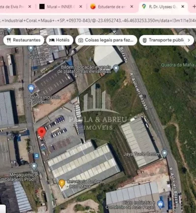 Imagem Área Industrial + de 8.000m², 13MM, Aclive, 90mts de testada no Sertãozinho Coral Mauá-SP