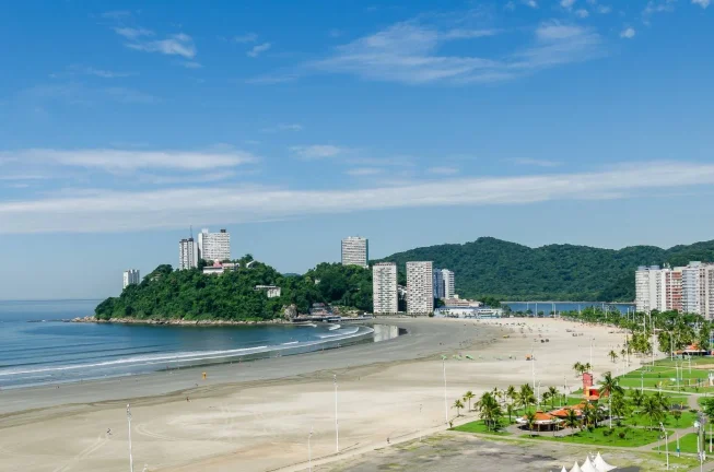Imagem Kitnet Cinematográfico Porteira Fechada na Praia do Itararé, São Vicente