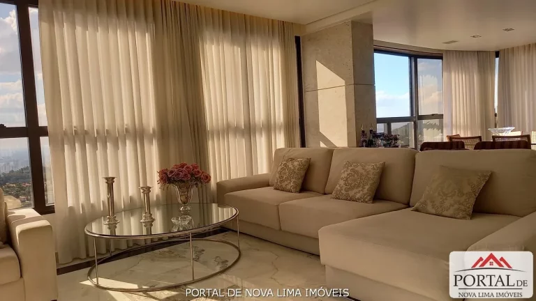 Imagem Apartamento a venda no Belvedere, um apartamento de 4 quartos a venda, 240 m² e 5 vagas livres, acabamento impecável