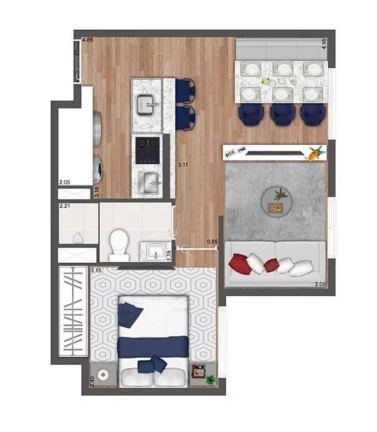 Imagem APARTAMENTO RESIDENCIAL em São Paulo - SP, Vila Santa Catarina