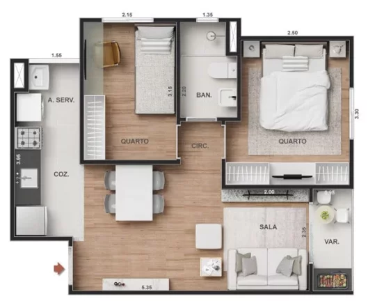Imagem Vitale Sky - Apartamento à venda no bairro Irajá - Rio de Janeiro/RJ