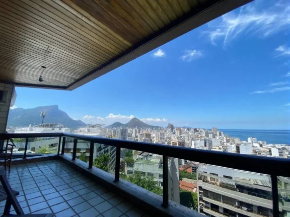 Imagem Cobertura duplex vista mar com varanda Leblon o por do sol ️ mais lindo