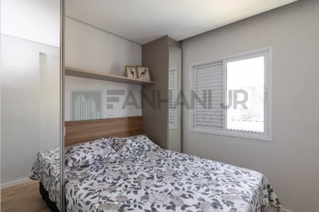 Imagem O Residencial Means do Campo oferece apartamentos de 58m² com 2 dormitórios, sendo 1 suíte, sala para 2 ambientes com varanda, cozinha ampla, 2 wc, ár
