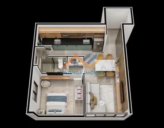 Imagem Apartamento Studio no bairro Cidade Nobre - Ipatinga
