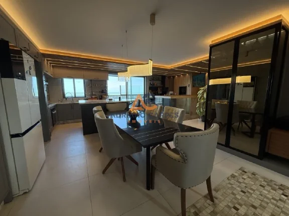 Imagem Cobertura duplex com 271m² de área privativa e 4 suítes, frente mar na Praia do Gravatá em Navegantes - Adriano Carpes Imóveis vende!