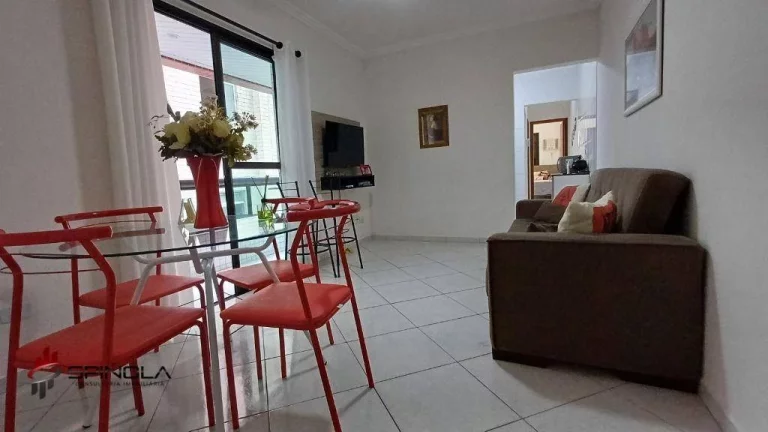 Imagem Apartamento com 1 dormitório à venda, 50 m² por R$ 310.000,00 - Vila Guilhermina - Praia Grande/SP