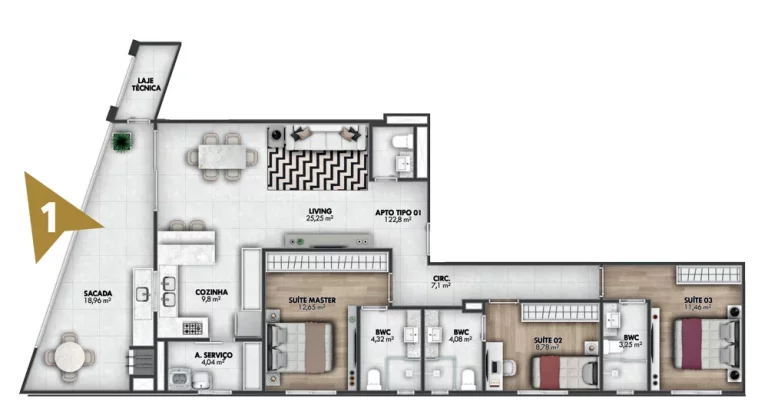 Imagem Apartamento à venda no bairro Centro - Itajaí/SC