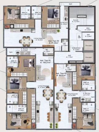 Imagem Copacabana - Apartamento à venda no bairro Perequê - Porto Belo/SC