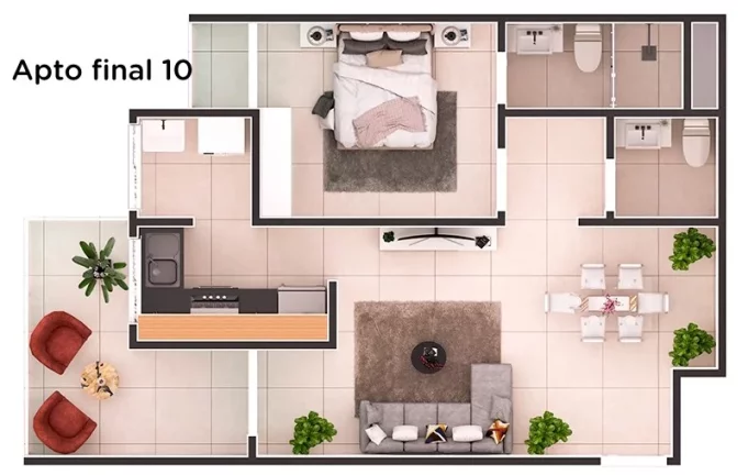 Imagem Apartamento com 2 dorms, Centro, Itanhaém - R$ 315 mil, Cod: 1477