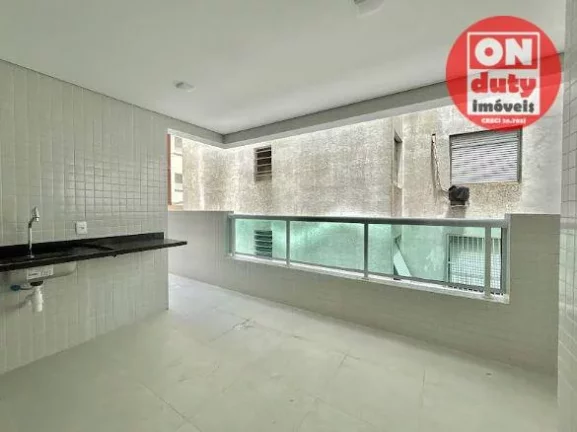 Imagem Na quadra da praia Apartamento com 2 dormitórios à venda, 97 m² por R$ 890.000 - Embaré - Santos/SP